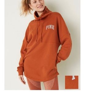 PINK Varsity Cowl Sweatshirt